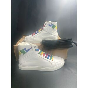 Zadig & Voltaire NIB Men's Zv1747 High Flash Pride‎ Sneakers in FR43/US10 $498